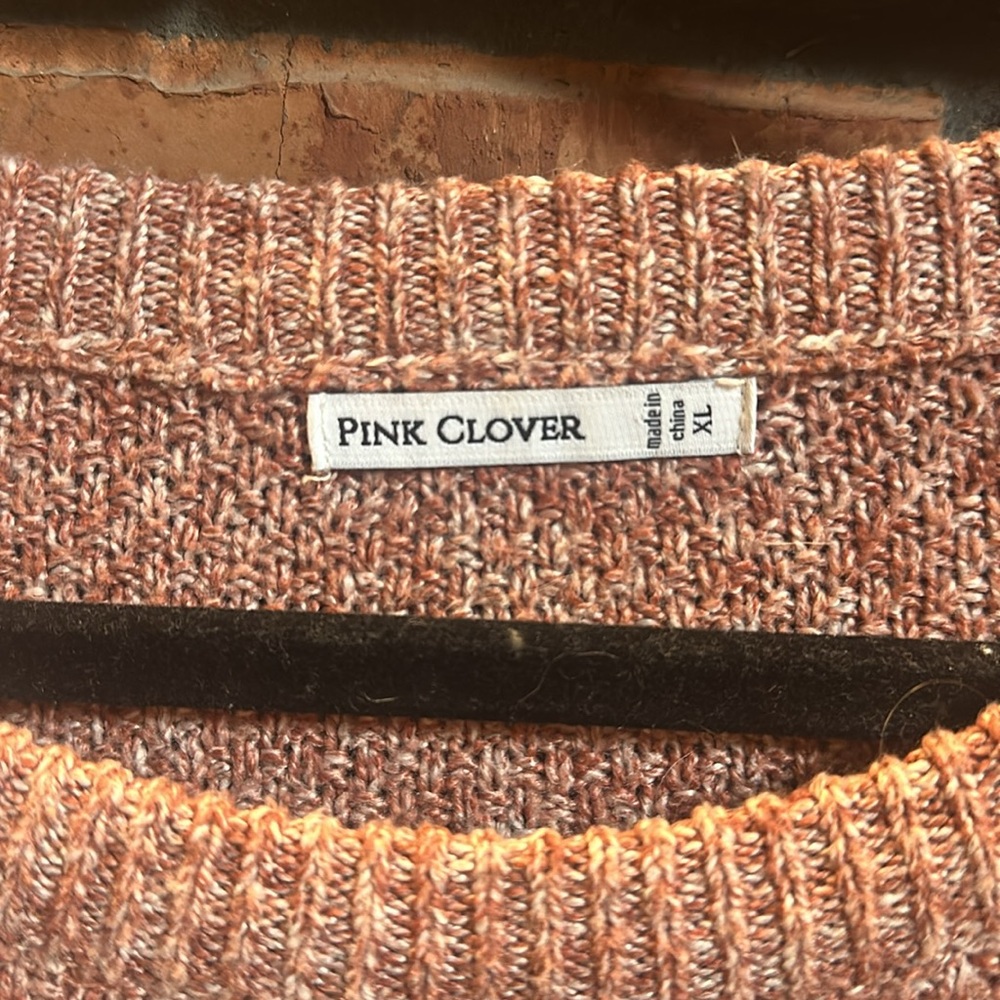 Pink Clover Nickole textured pink sweater. Size XL - Picture 5 of 5